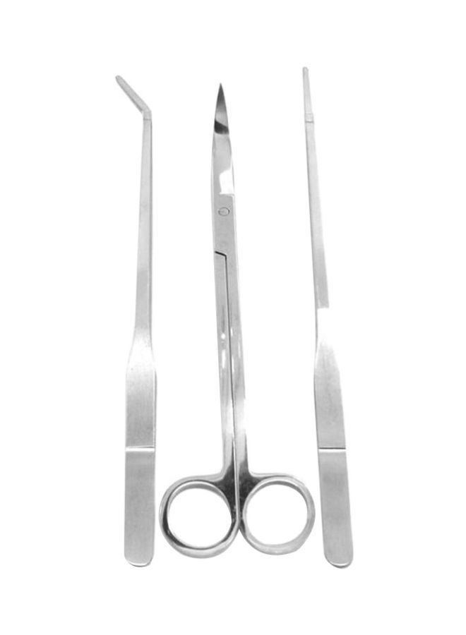 OUTAD 2-Piece Scissors With Tweezer Silver 27x1x6cm  - Image 1