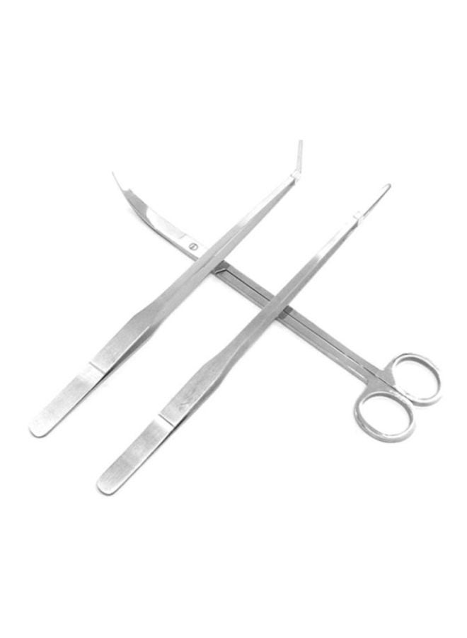 OUTAD 2-Piece Scissors With Tweezer Silver 27x1x6cm  - Image 2
