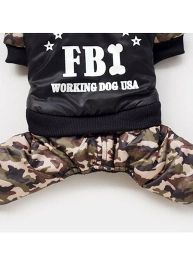 OUTAD Fbi Print Jumpsuit Multicolour 40x2x26cm  - Image 3