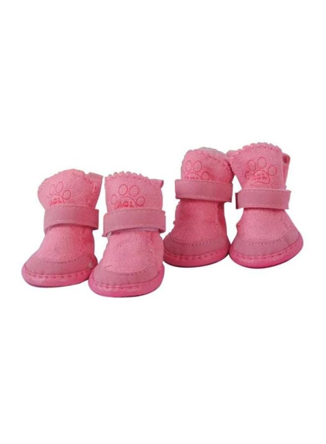 أوتاد أحذية شتوية برقبة مقاومة للانزلاق وردي 4.3x6x3.5سم - Image 1