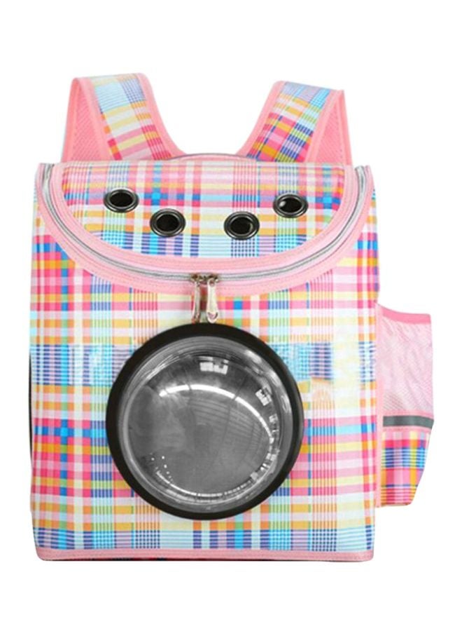 OUTAD Cabin Shaped Pet Carrier Outdoor Backpack Multicolour 31x37x19cm - Image 1