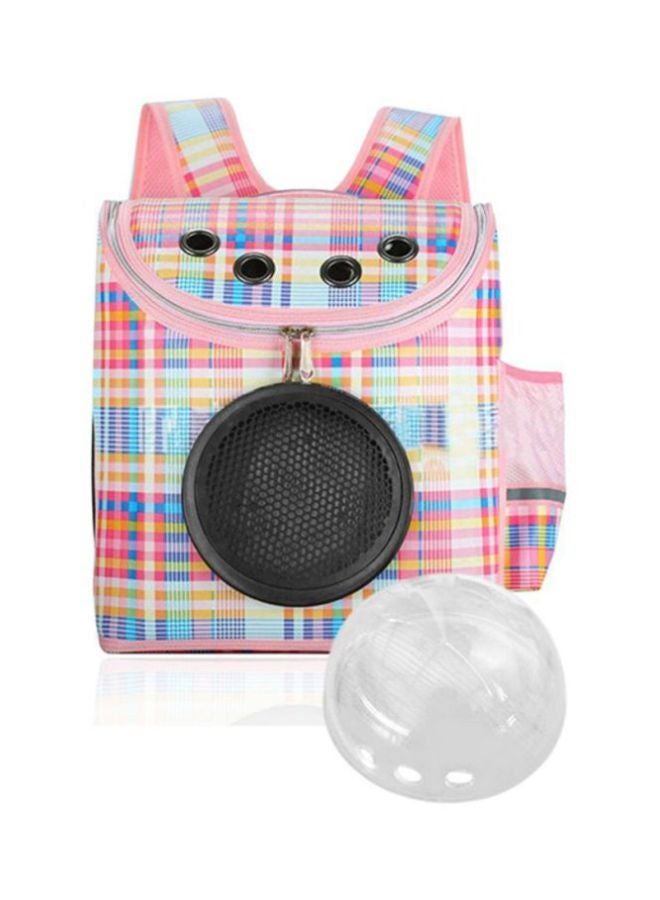 OUTAD Cabin Shaped Pet Carrier Outdoor Backpack Multicolour 31x37x19cm - Image 2