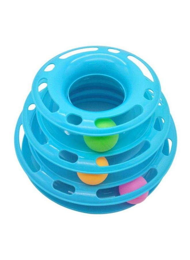 أوتاد لعبة القرص الدوّار المضاد للانزلاق مكون من 3 طبقات أزرق 250x120x250مم - Image 3