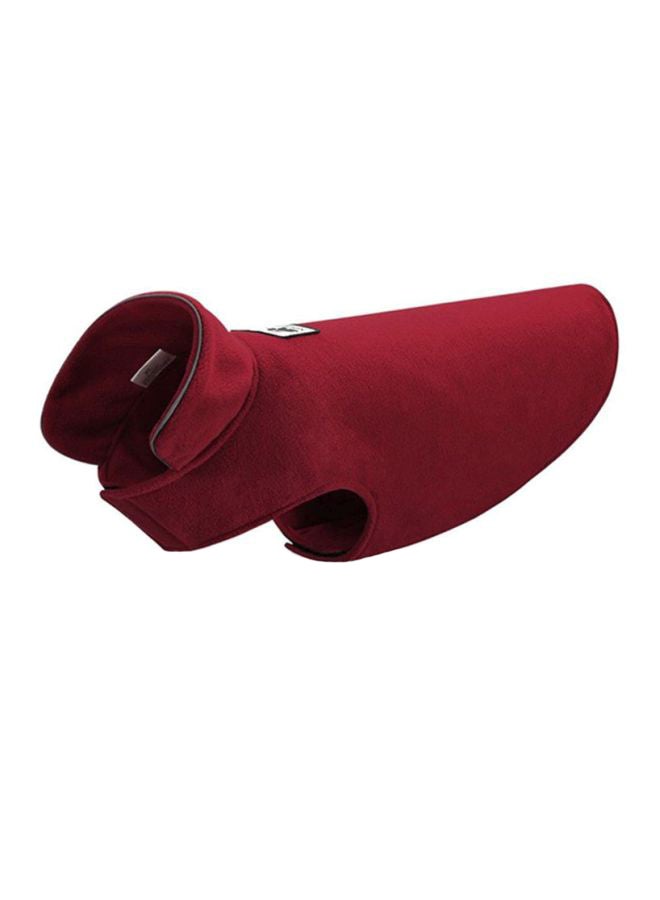 أوتاد سترة بوجه مزدوج من صوف بولار أحمر 28x4x20سم - Image 1