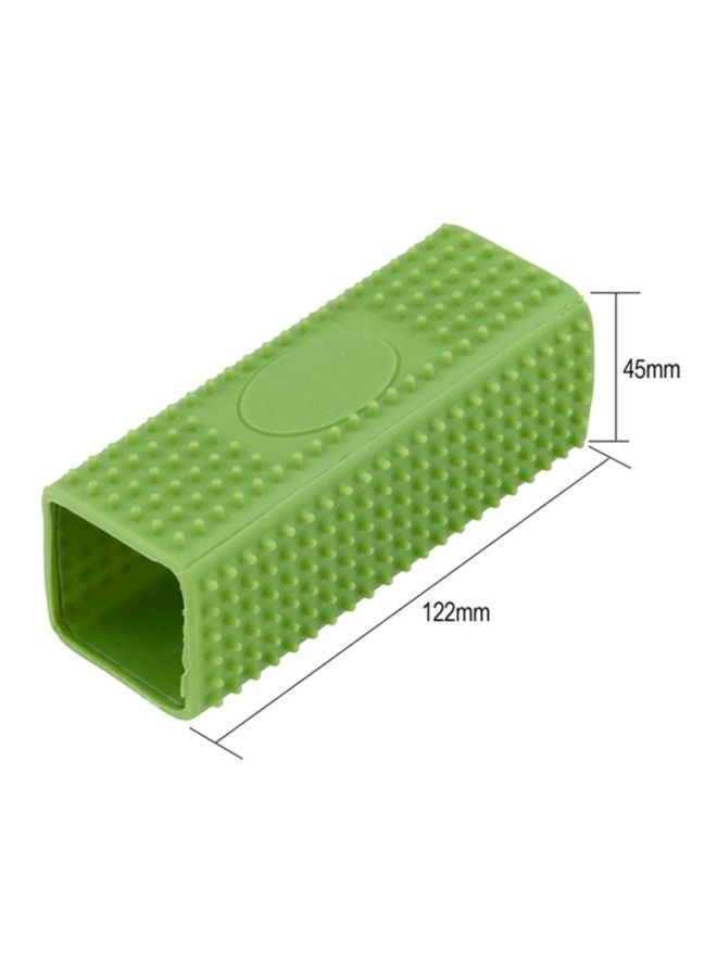 أوتاد فرشاة الشعر اللاصقة اللينة من السيليكون أخضر - Image 3