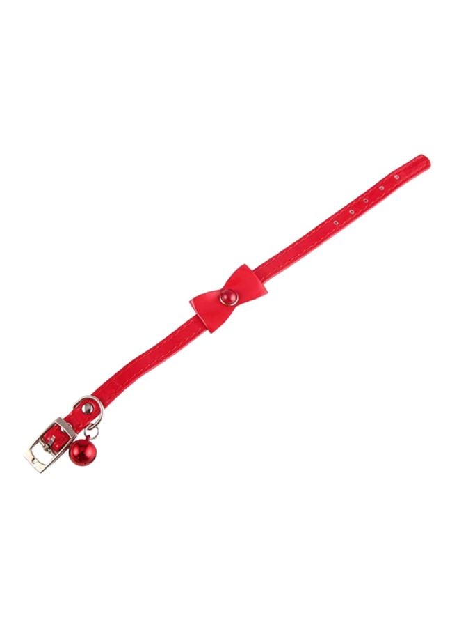 OUTAD Jingle Bell Necklace Collar Red  - Image 1