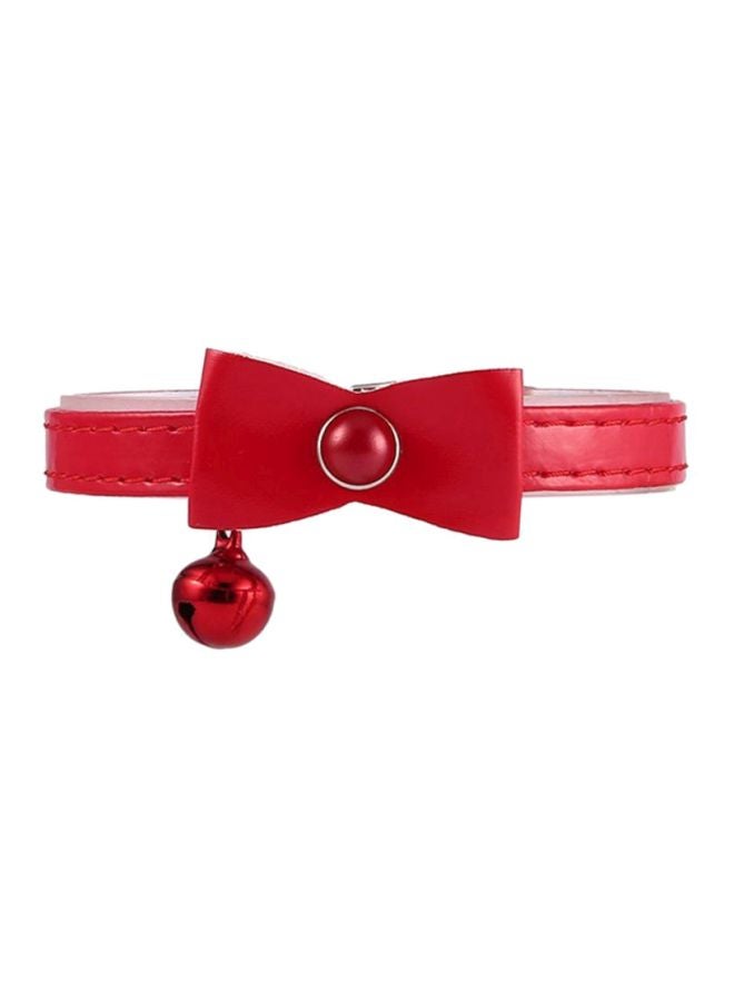 OUTAD Jingle Bell Necklace Collar Red  - Image 3