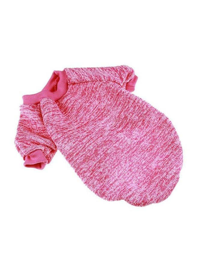 أوتاد سترة شتوية مصنوعة من القطن مع هودي وردي XSياردة - Image 1