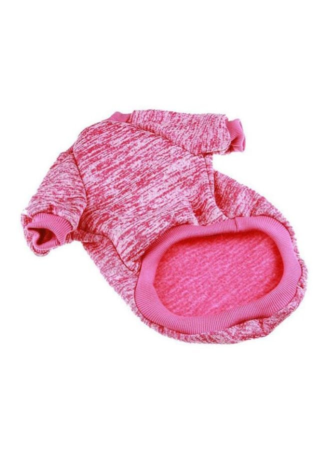 أوتاد سترة شتوية مصنوعة من القطن مع هودي وردي XSياردة - Image 2