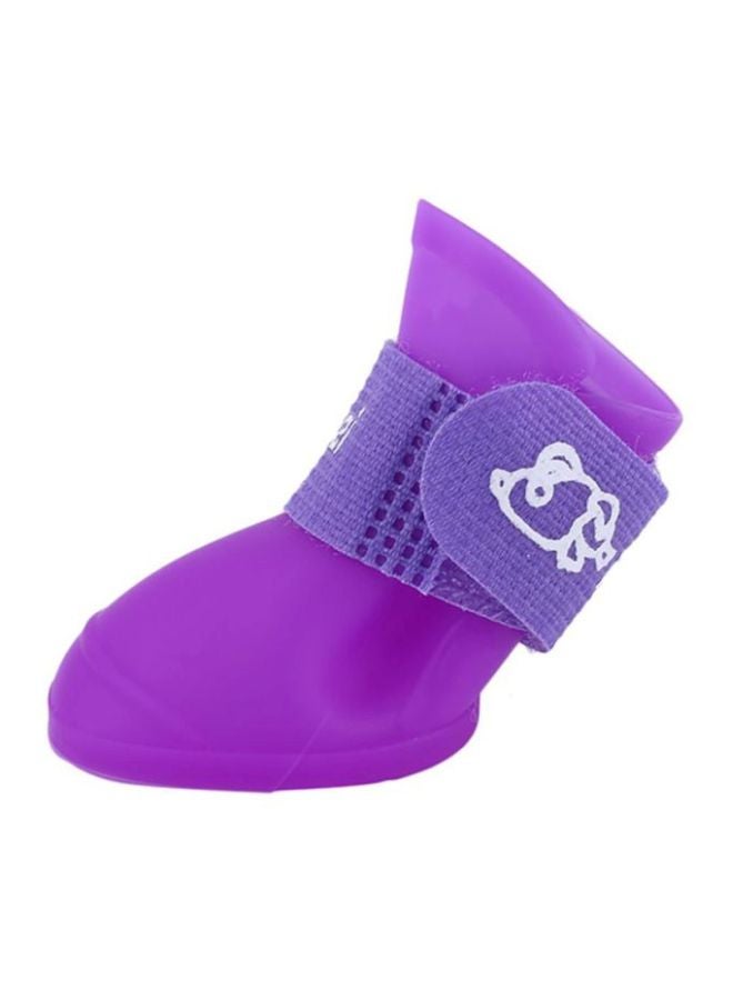 OUTAD Waterproof Rain Boots Purple/White 4.3x3.3x4.3cm  - Image 2