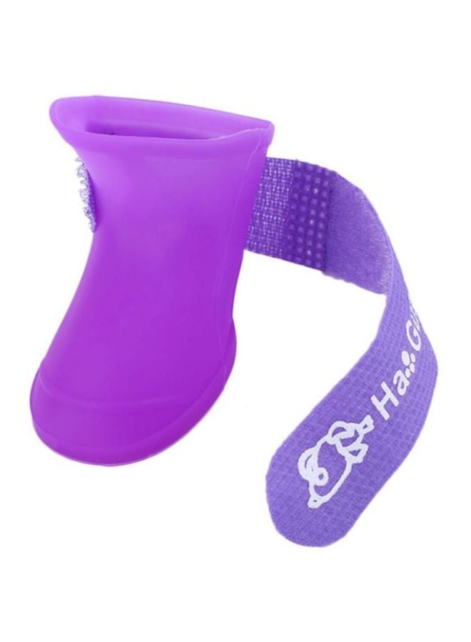 OUTAD Waterproof Rain Boots Purple/White 4.3x3.3x4.3cm  - Image 4