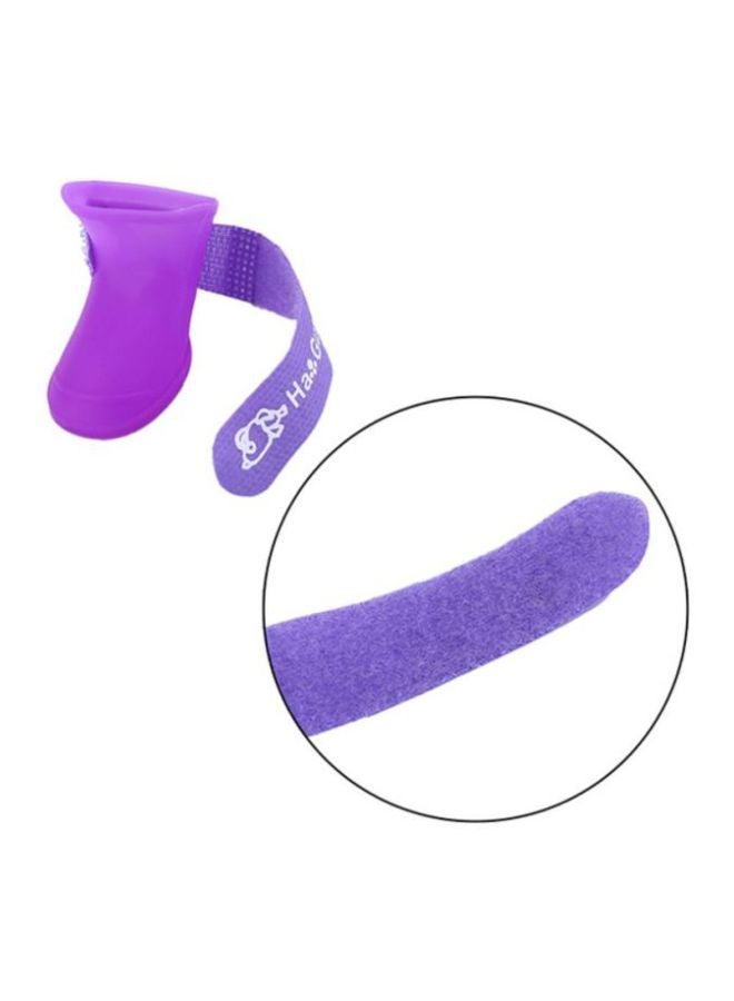 OUTAD Waterproof Rain Boots Purple/White 4.3x3.3x4.3cm  - Image 5
