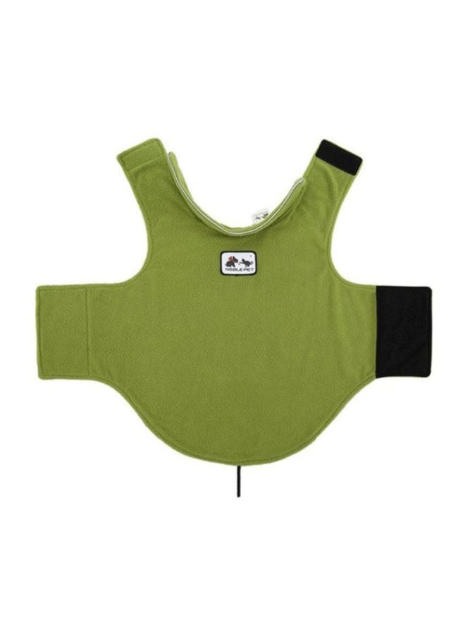 OUTAD Warm Double-Sided Polar Fleece Coat Green 26x0.5x44cm - Image 1
