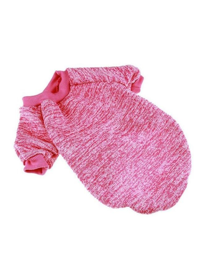 أوتاد سترة كاجوال شتوية للحيوانات الأليفة مزودة بغطاء للرأس وردي 30x0.5x21سم - Image 1