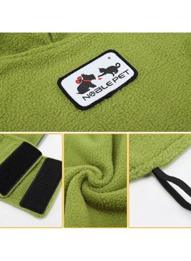 OUTAD Warm Double-Sided Polar Fleece Coat Green 26x0.5x44cm - Image 4