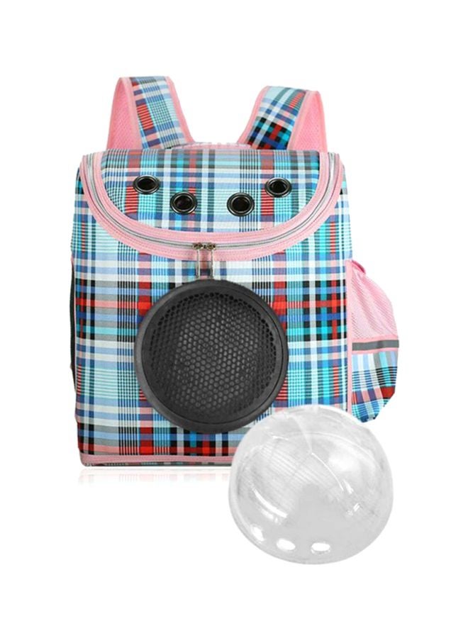 OUTAD Cabin Shaped Pet Carrier Outdoor Backpack Multicolour 37x31x19cm - Image 1