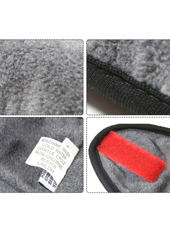 OUTAD Winter Coat With Reflective Belt Navy Blue 45x26x0.5cm - Image 2