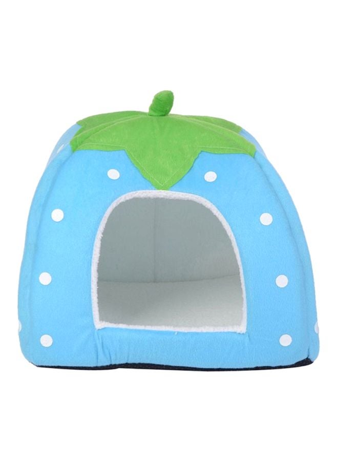 EHOME Foldable Pet House With Cushion Blue/Green/White XL - Image 1
