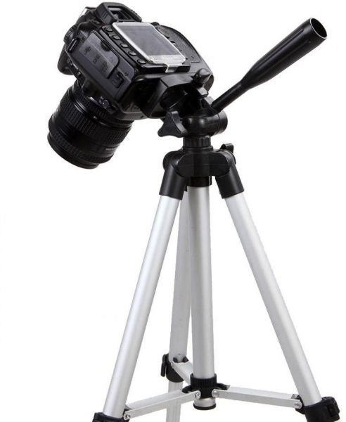 Camera Tripod Mount Stand Holder Legs Extendable For iPhone & Samsung [BTX-6] Silver  - Image 2