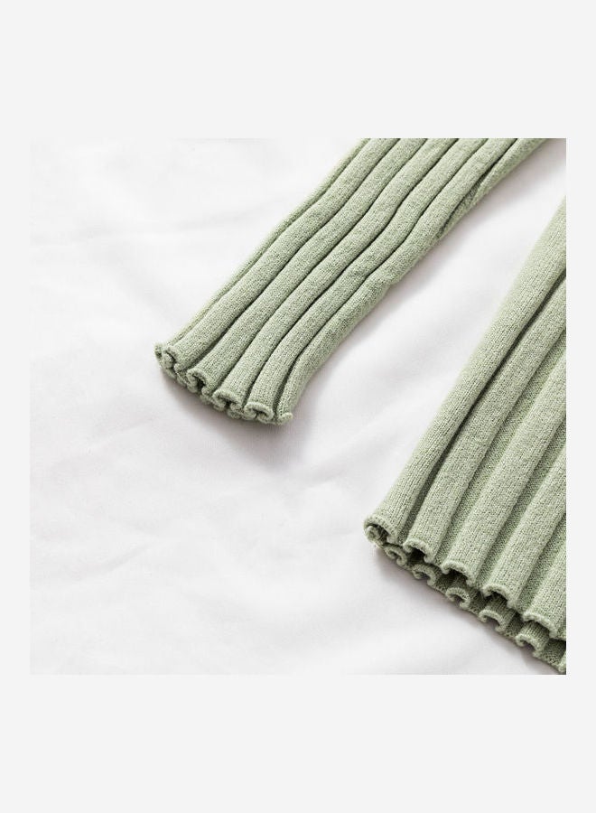 جولي بلوفر سادة برقبة عالية أخضر - Image 4