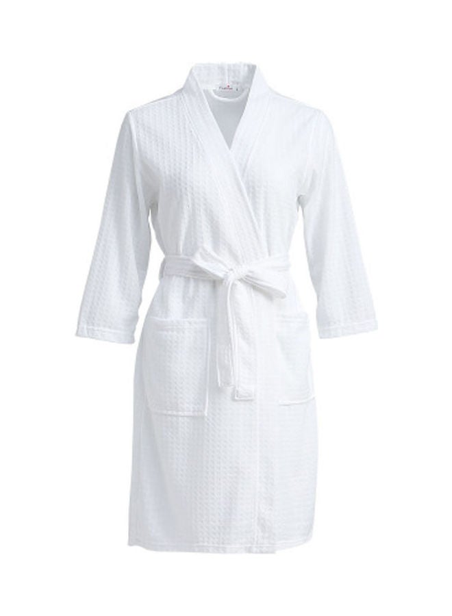 Three-Quarter Sleeves Nightgown White - v1611857913/N44046649V_1