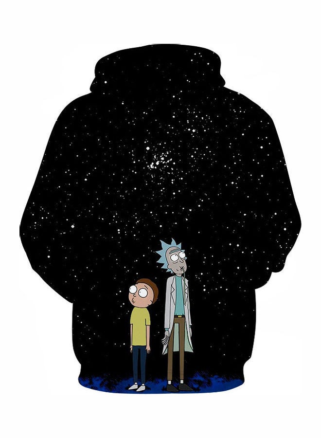 جولي - هودي بطبعة رقمية ثلاثية الأبعاد بتصميم الليل وشخصيات مسلسل "Rick And Morty" متعدد الألوان - Image 1