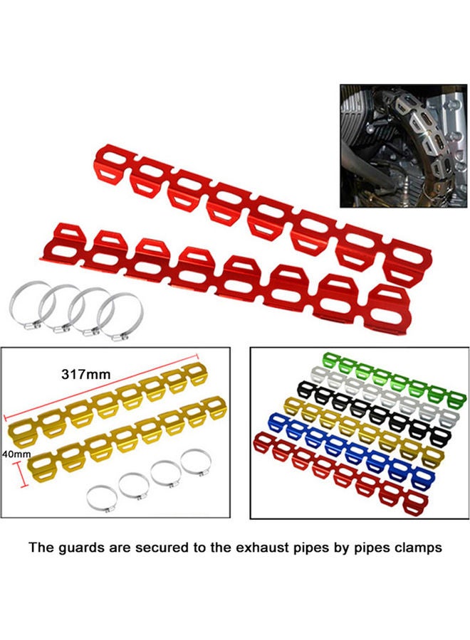 Generic Motorcycle Heat Shield Guards Cover Heel Guard - Image 2