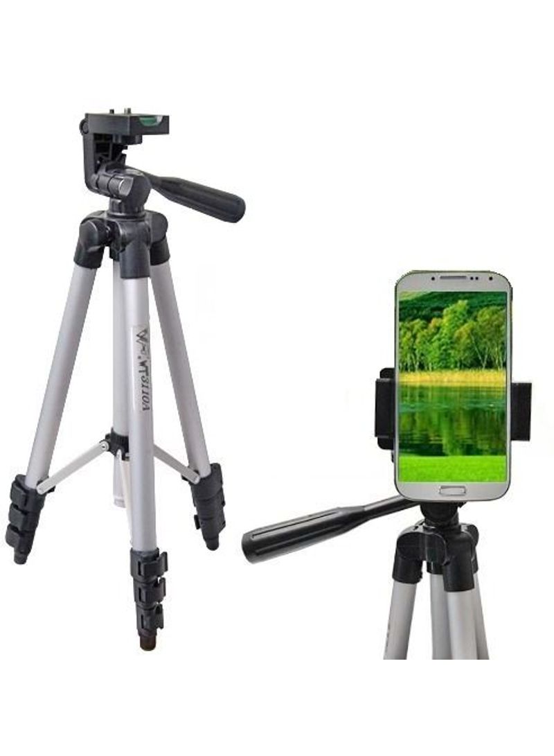 Universal Tripod For Photography/Binoculars/Digital/DSLR/SLR Camera/Telescope Silver/Black - Image 1