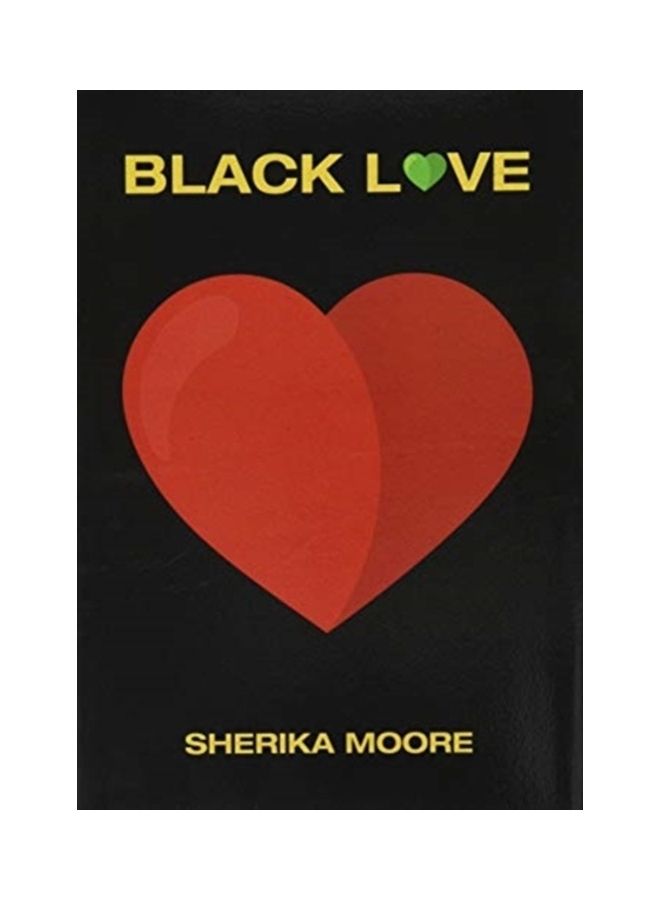 أسود مع نمط يعبر عن الحب hardcover english
