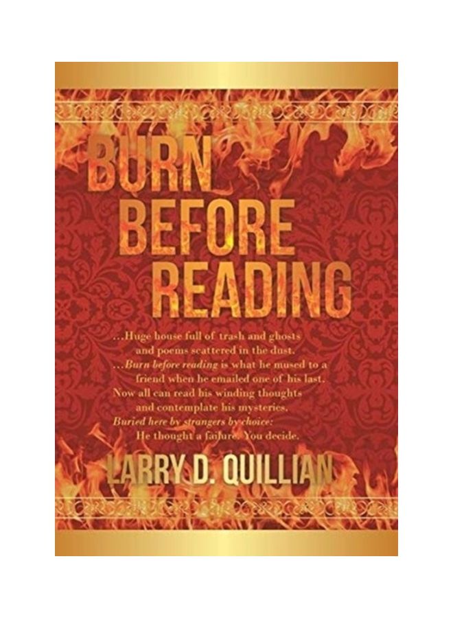 Burn Before Reading hardcover english 