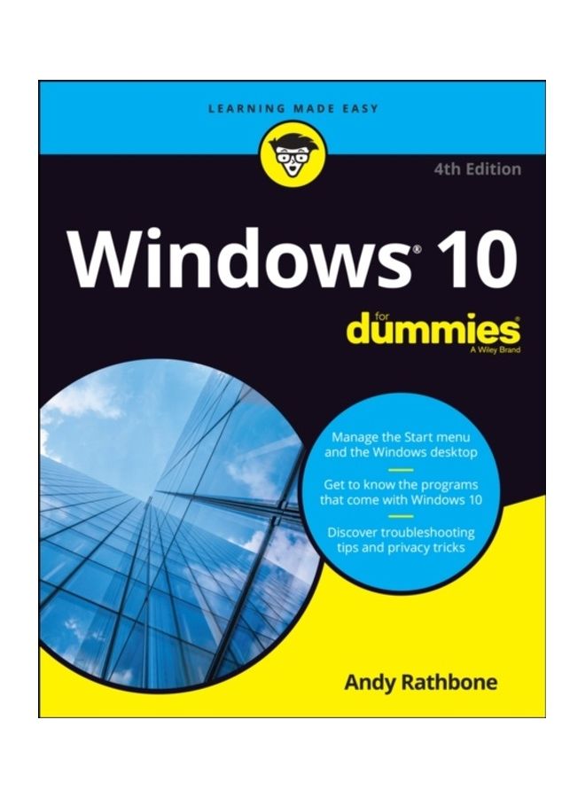 كتاب ويندوز 10 للمبتدئين غلاف ورقي الإنجليزية - 44071