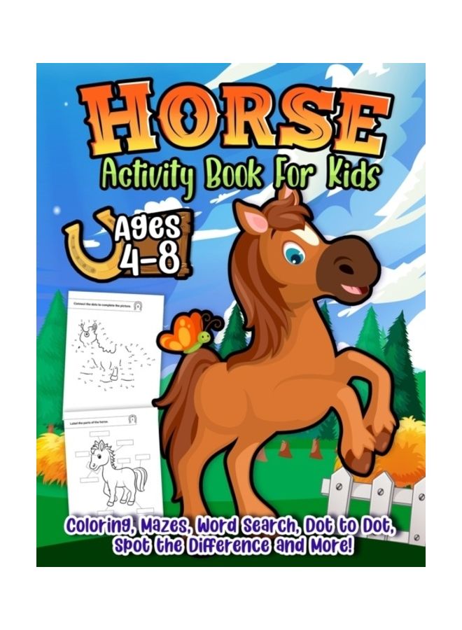 Horse Activity Book For Kids paperback english