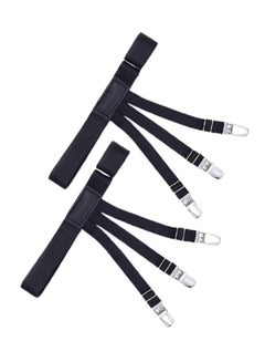 Generic 1 Pair Men's Shirt Holder Straps Black  - Image 2