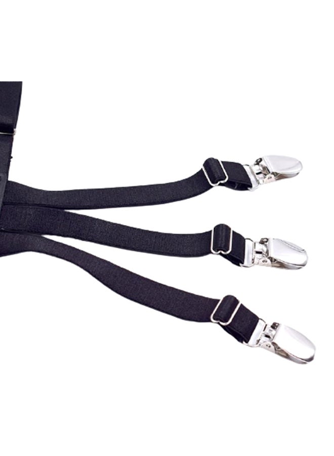 Generic 1 Pair Men's Shirt Holder Straps Black  - Image 3