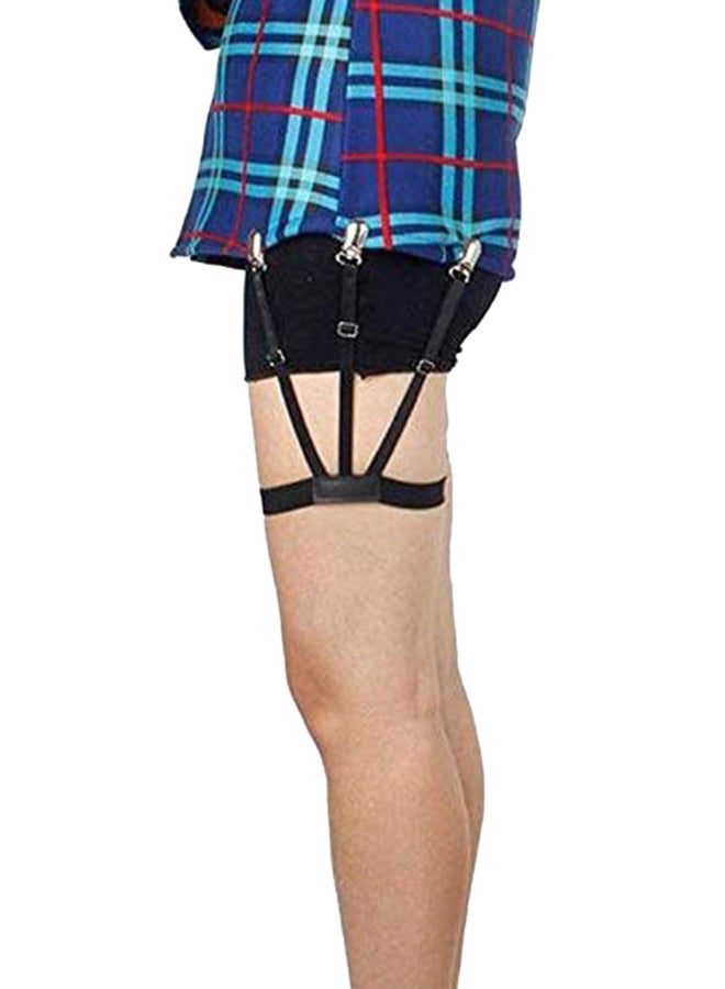 Generic 1 Pair Men's Shirt Holder Straps Black  - Image 5