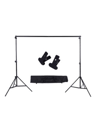 Adjustable Background Support Stand Photo Backdrop Crossbar Kit Black - v1611903947/N44049615A_1