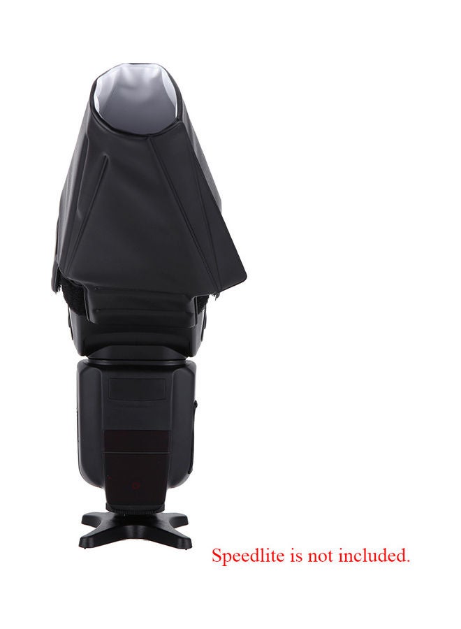 Generic Universial Collapsible Snoot Reflector Flash Diffuser Black  - Image 5