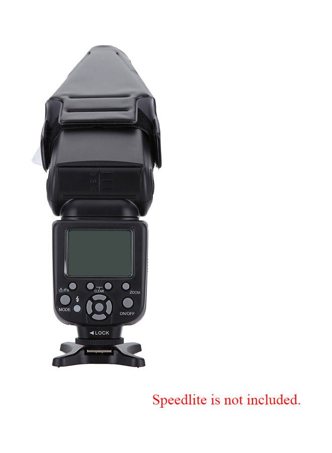 Universial Collapsible Snoot Reflector Flash Diffuser Black