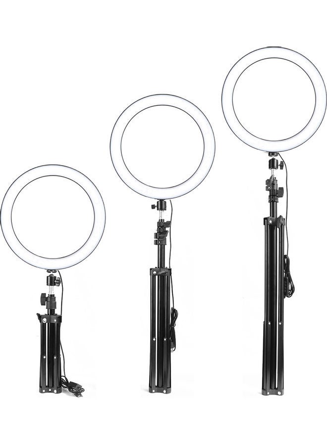 USB Powered Selfie Video LED Ring Light Black - Image 2