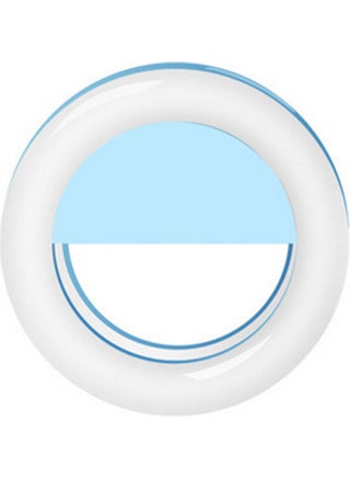 حلقة إضاءة فلاش LED لكاميرا الهاتف المحمول لالتقاط صور السيلفي أزرق - v1611905276/N44049595A_1