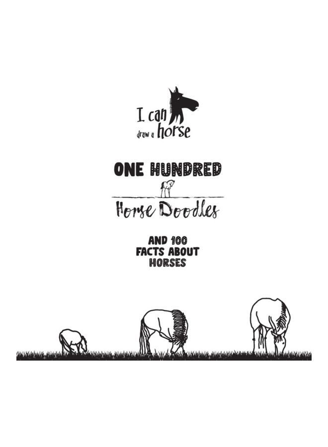 One Hundred Horse Doodles: And 100 Facts About Horses Paperback English by Vladimir Kuzminov