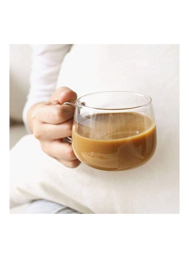 XiuWoo 4-Piece Glass Borosilicate Tea/Espresso Coffee Milk Cup Clear 300ml  - Image 5