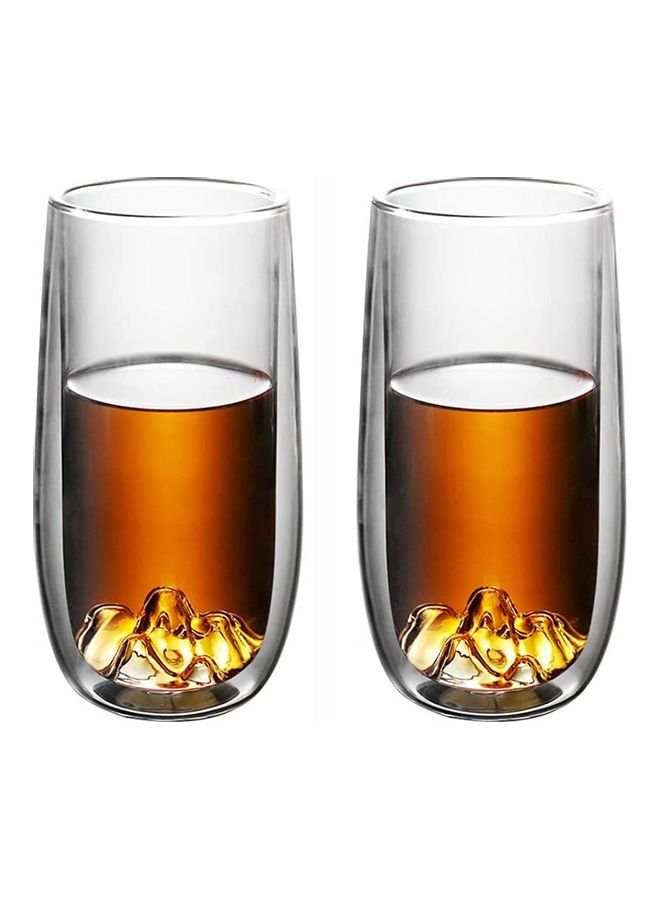 XiuWoo 2-Piece Double Walled Glass Set Clear - Image 1
