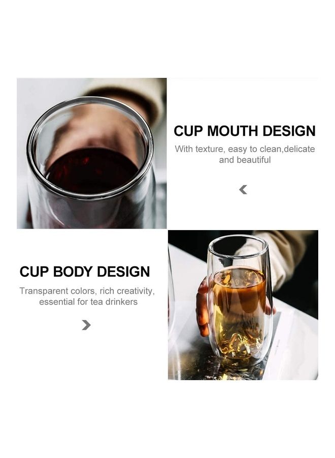 XiuWoo 2-Piece Double Walled Glass Set Clear - Image 5