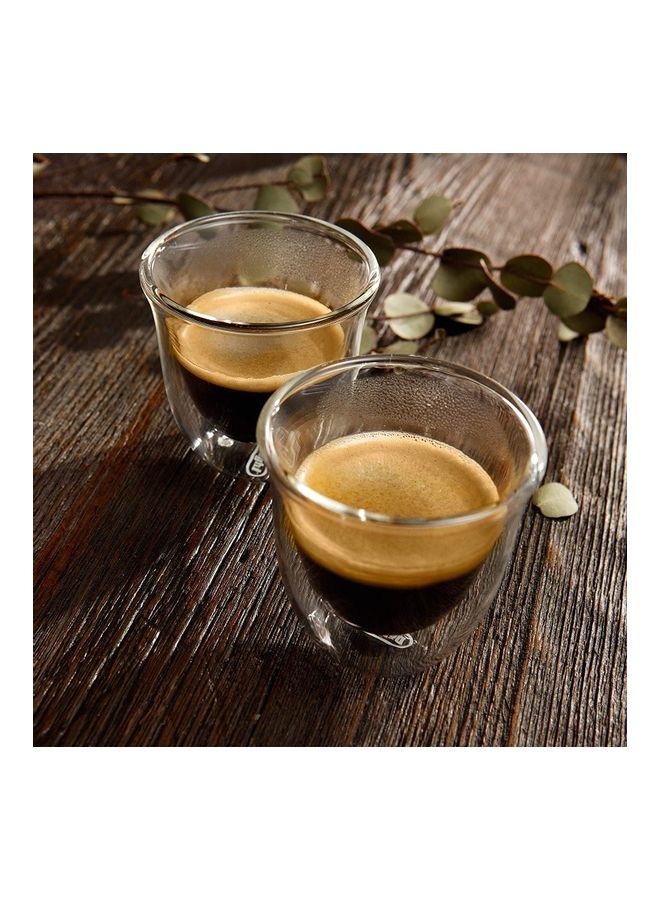 XiuWoo - Set Of 2 Double Wall Coffee Mugs Clear - Image 1