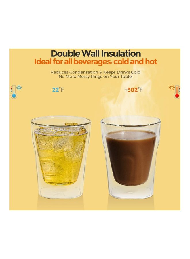 4-Piece Double-Walled Glass Coffee Cups Set Clear - v1611914794/N44050626A_5