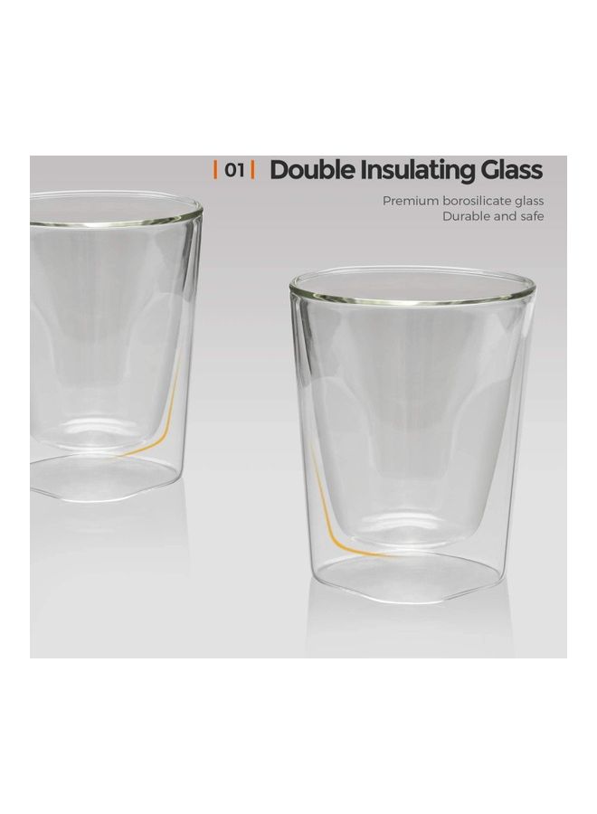 4-Piece Double-Walled Glass Coffee Cups Set Clear - v1611914794/N44050626A_7