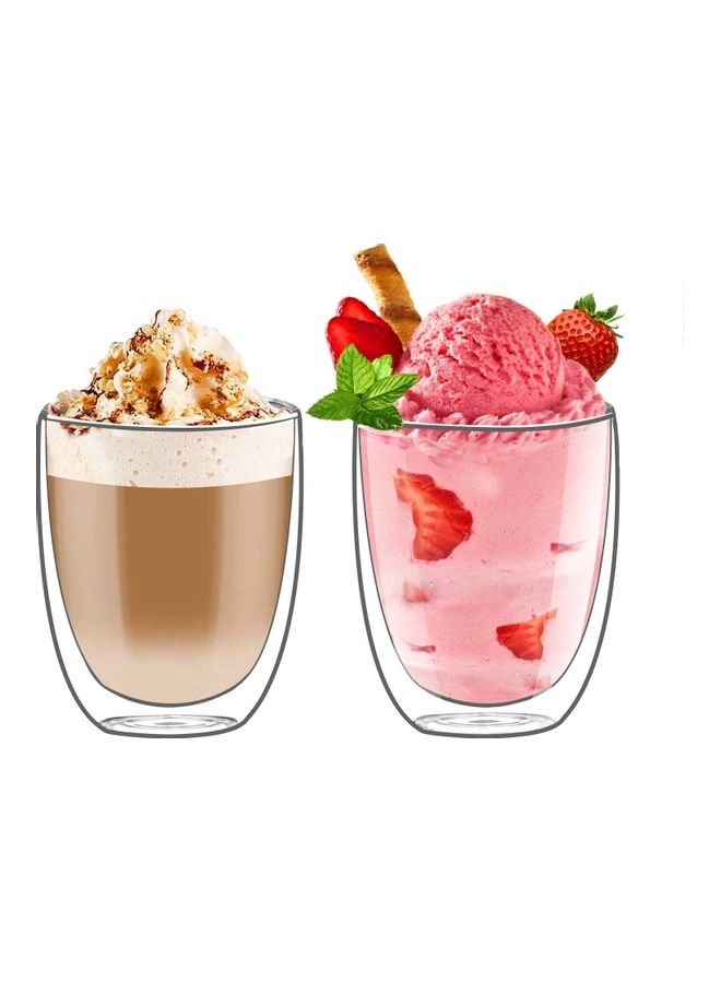 XiuWoo 2-Piece Double Walled Mugs Clear - Image 1