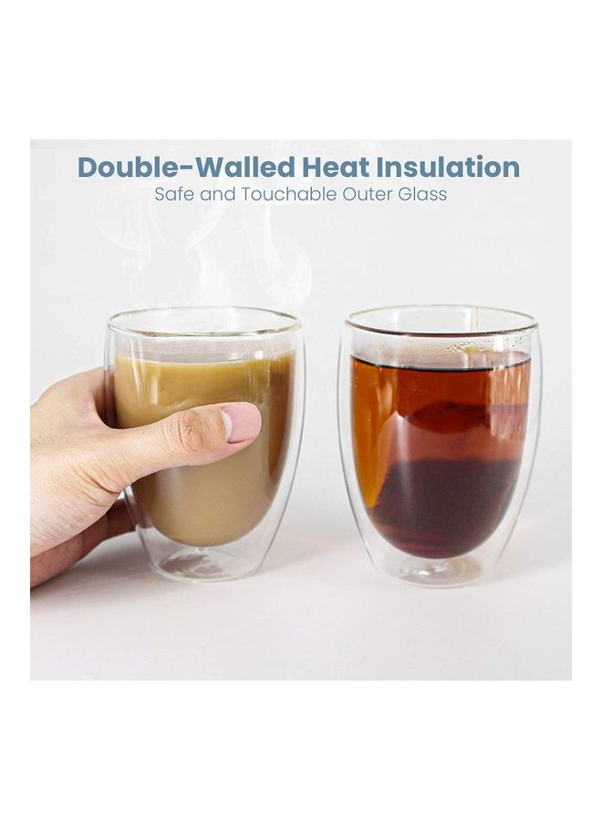 XiuWoo 2-Piece Double Walled Mugs Clear - Image 2
