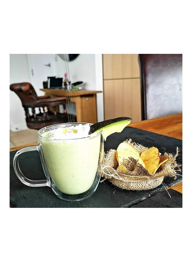 XiuWoo - 2-Piece Double Walled Coffee Mugs Clear - Image 1